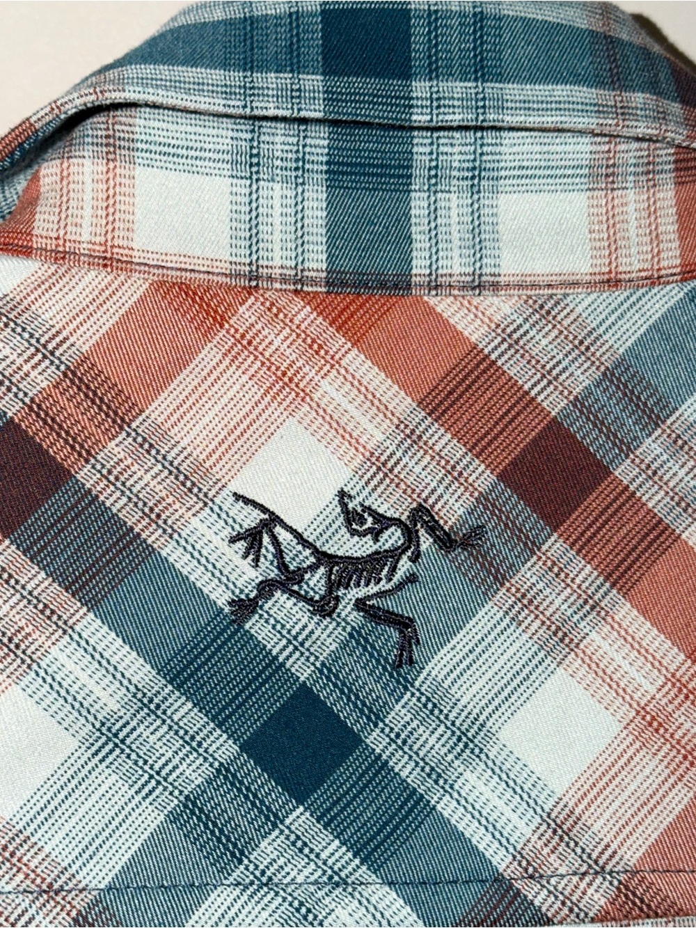 Arc'teryx multicoloured plaid button up shirt size large